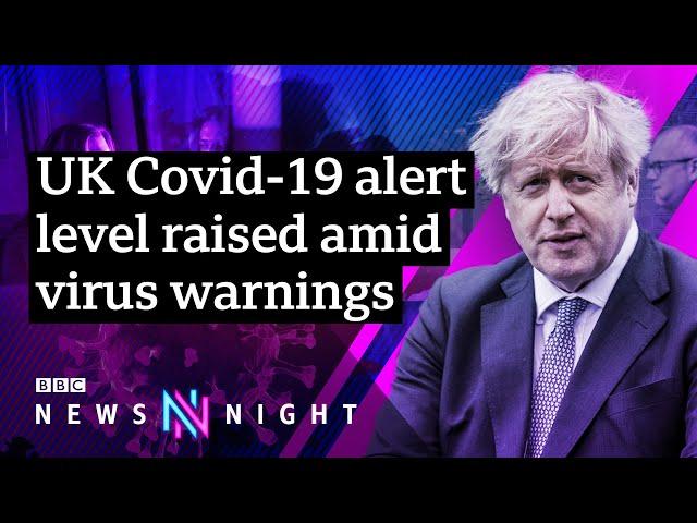 Further restrictions as the UK's #Covid19 alert level raised - BBC Newsnight