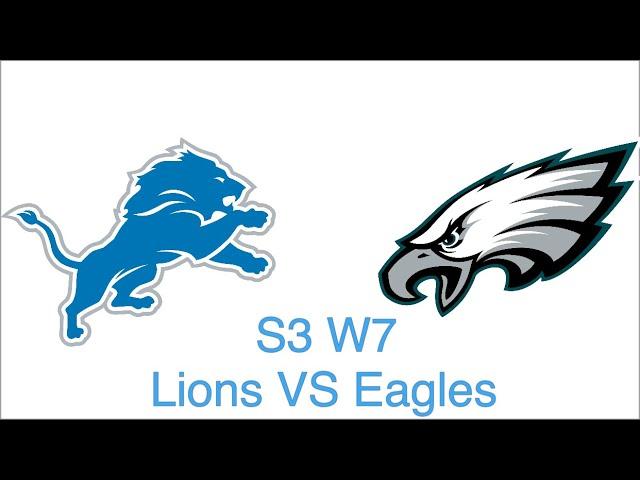 Detroit Lions VS Philadelphia Eagles | FFL Season 3 Week 7 Game Highlights