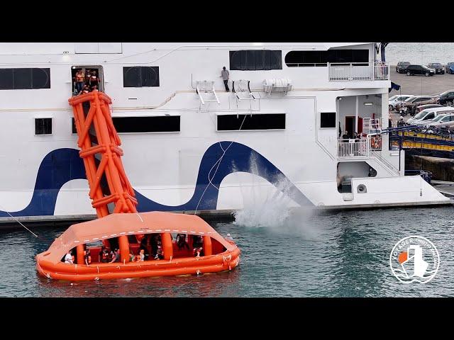 Champion Jet 3  MES re-folding drill at Piraeus