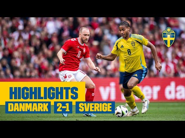 Highlights: Danmark – Sverige 2-1 | Förlust i nordiska derbyt