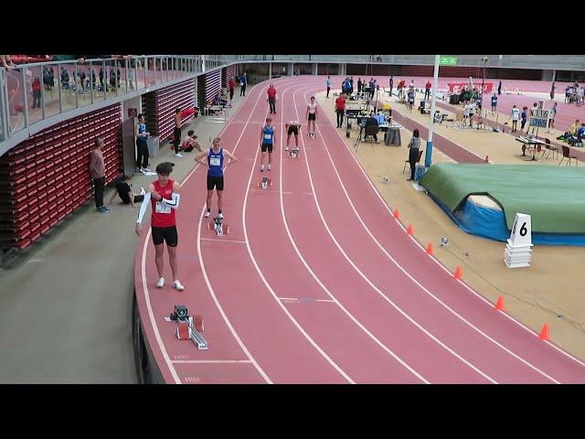 200 Meter männlich Lauf 2 Österreichische U20-LA-Meisterschaften (4. 2. 2024, TipsArena Linz)