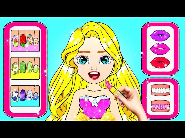 How To Make Up & Dress Up Fruit Style - Princess Participate Fruit Prom - Dolls Beauty Story & Craft