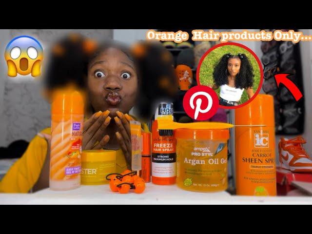 Doing My hAir ONLY using Orange products!! *Pinterest inspired*