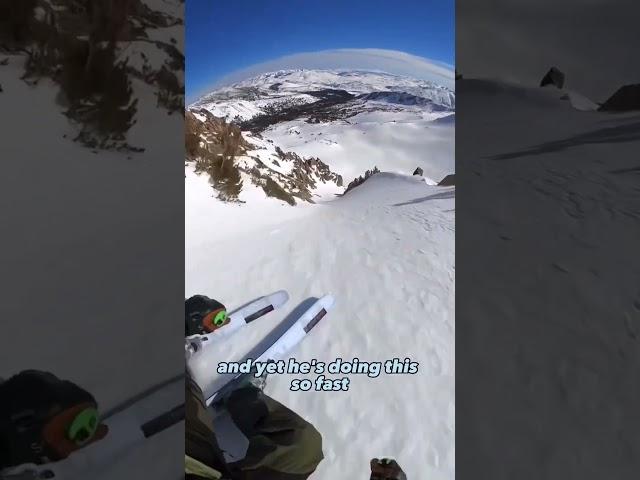 That split leg to avoid the rock was nuts. Josh Daiek is a monster #skis #ski