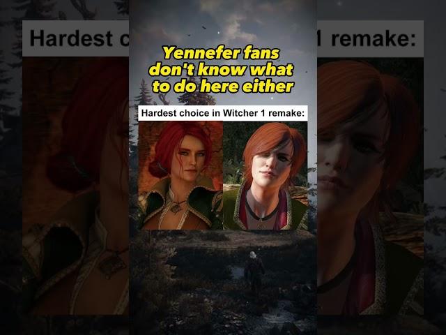 Probably Triss just because it seems more canon #fantasy #rpg #witcher #gaming #witcher3 #witcher1