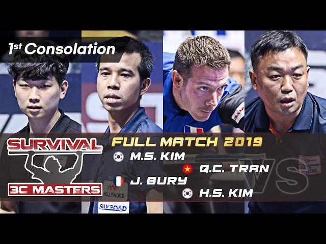 1st Consolation - M.S.KIM vs Q.C.TRAN vs J.BURY vs H.S.KIM (Magok Survival Masters 2019)