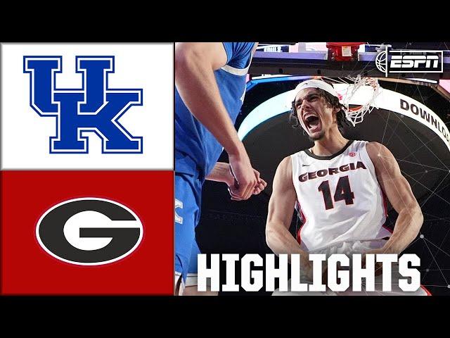 UPSET ALERT  Kentucky Wildcats vs. Georgia Bulldogs | Full Game Highlights | ESPN CBB