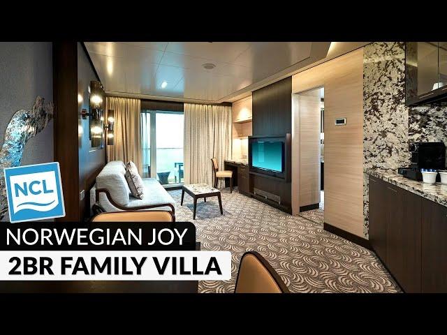 Norwegian Joy | Haven 2-Bedroom Family Villa With Balcony Stateroom Tour & Review 4K | Category H6