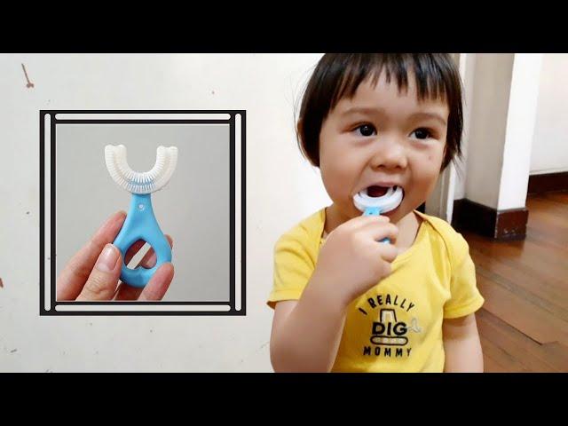 U-Shaped Toothbrush for Toddler REVIEW | Manual Type