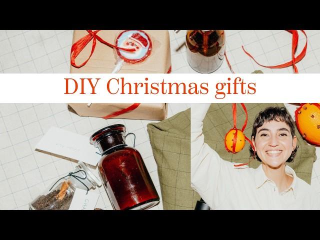 Sustainable Christmas DIY gift ideas 2024 that are quick & cute (wheat pillow, face oil, chai latte)