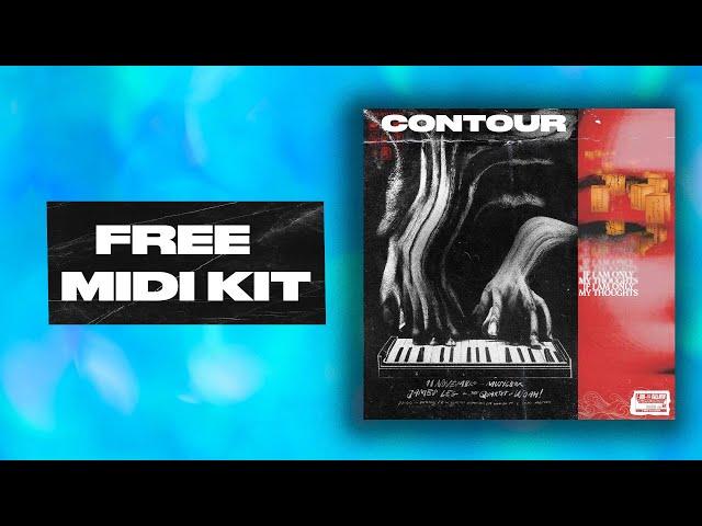 [+20] FREE DARK MIDI PACK 2024 - " CONTOUR TRAP MIDI KIT" | TRAP MIDI KIT