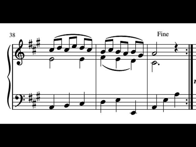 Minuet in A major for String Trio (original composition)