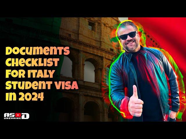 Visa Checklist for #ItalystudentVisa in 2024 | Start Preparing!