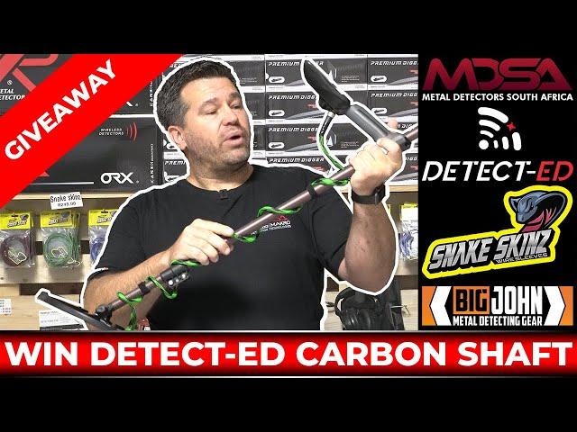 GIVEAWAY: Detect-Ed Carbon Shaft, Cuff & Accessories For Minelab Equinox Metal Detector