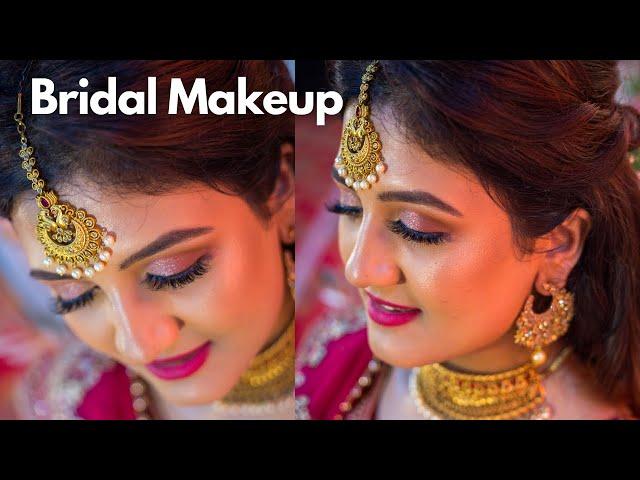 My WEDDING Reception MAKEUP PART - 2 | Detailed BRIDAL MAKEUP Tutorial | Madhushree Joshi