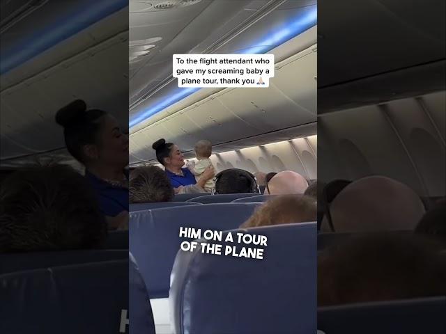 This flight attendant saved the day on the airplane 