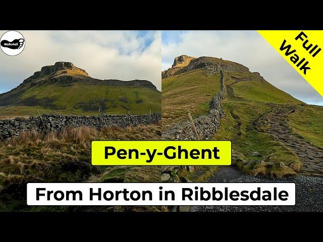 Pen-y-ghent walk from Horton in Ribblesdale (via Hull Pot) - Full Walk