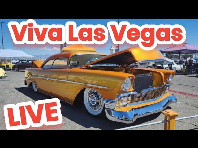 Viva Las Vegas Live! 2024 Festival Car Show Hot Rods Led Sled Gassers Rockabilly