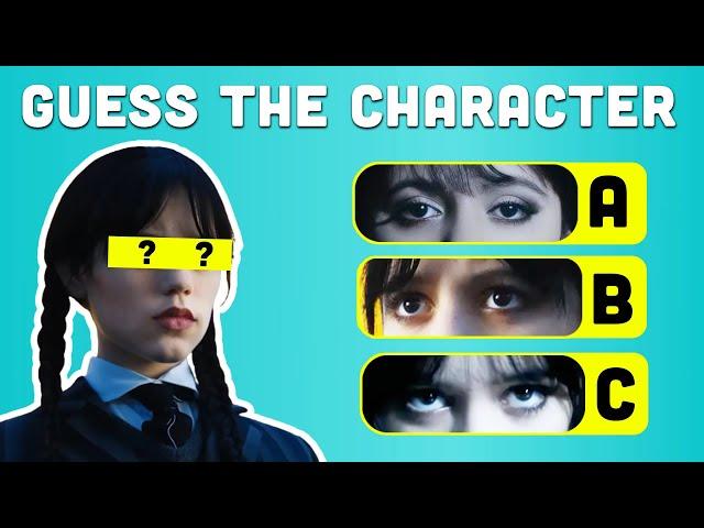 Guess The Wednesday Character By Their Eyes | Wednesday Quiz