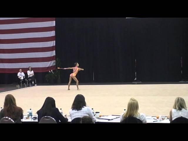 Julia Garbuz Clubs USA Rhythmic Nationals 2012 Day 1