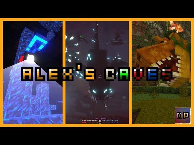 Полный обзор мода Alex's Caves на русском / Гайд Alex's Caves 1.20.1