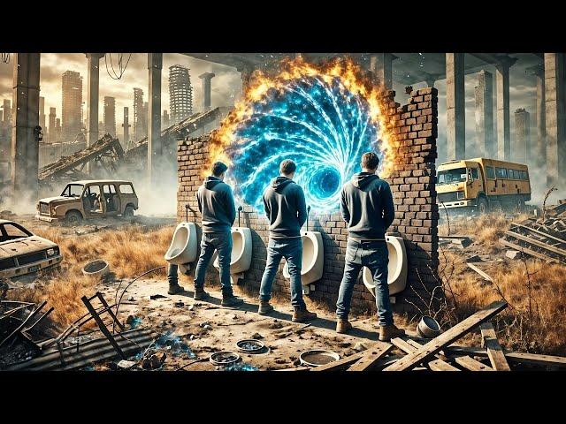 Трое друзей решают сходить в туалет и оказываются в будущем, где они богаты и знамениты
