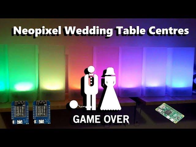 ESP8266 + Neopixel Wedding Lights controlled via a PI