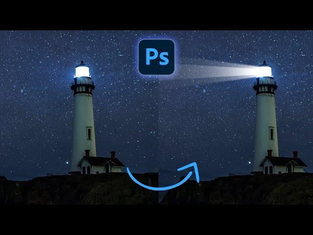 Create Beams Of Light #shorts #photoshop #photoshoptricks