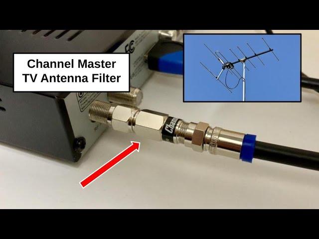 Channel Master High Pass TV Antenna Filter - Eliminate RF Interference below the TV Frequency Band