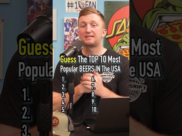 Top 10 Most Popular Beers In America In 2024! #shorts #beer #drinking #top10 #america #usa