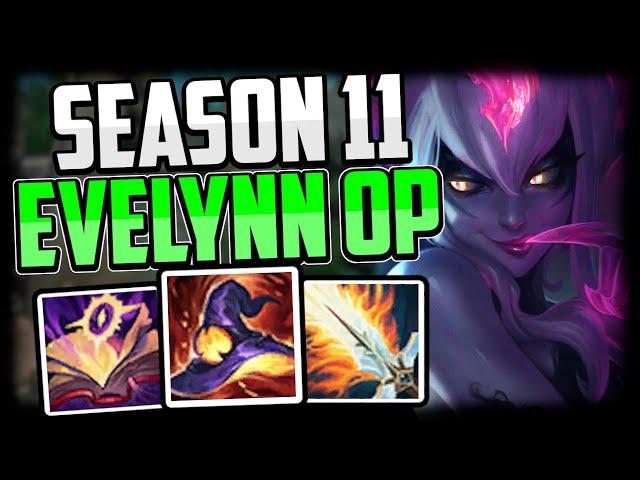 HOW TO PLAY EVELYNN JUNGLE SEASON 11 + NEW OP BUILD/RUNES - Evelynn Commentary Guide