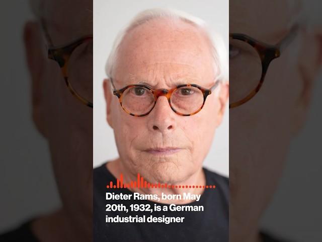 The most influential product designer alive? | Dieter Rams