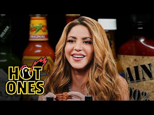 Shakira Howls Like a She-Wolf While Eating Spicy Wings | Hot Ones