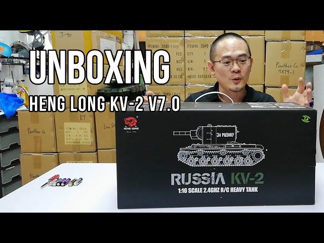 Unboxing the NEW Heng Long KV-2 1/16th scale RC Tank v7.0