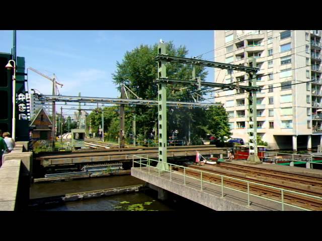 Brugopening Spoorbrug Galgewater Draaibrug/ Swingbridge Leiden