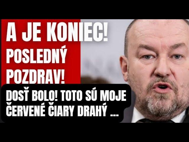 A je KONIEC! Posledný Huliakov pozdrav Slovákom, skorumpovaným politikom a "naším" médiám