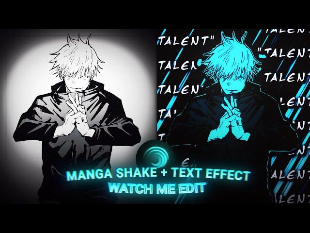 Manga shake + Text effect | Tutorial Alight motion (+Preset)