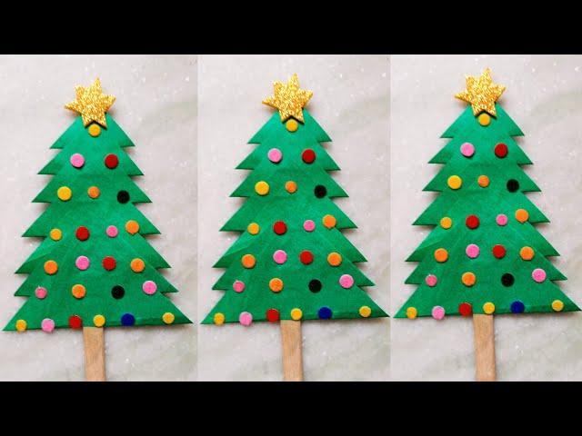 Paper Christmas tree/Christmas craft for kids/Christmas craft with paper/Easy paper craft/kids craft