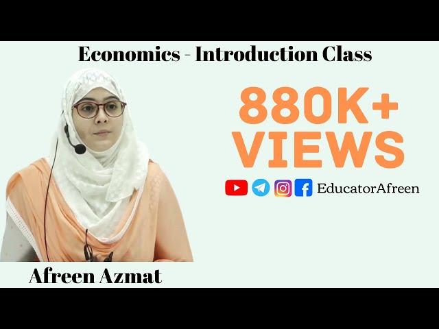 Economics - Introductory Class #1