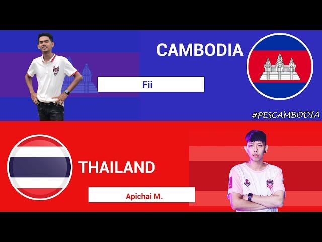 Cambodia vs Thailand - Fii vs Apichai M - International Friendly Match PES 2021 MOBILE - MATCH1