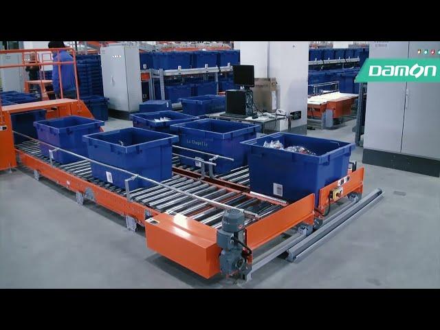 Space Saving Choice 90 Degree Transfer Conveyor | Damon Technology Group i-G5