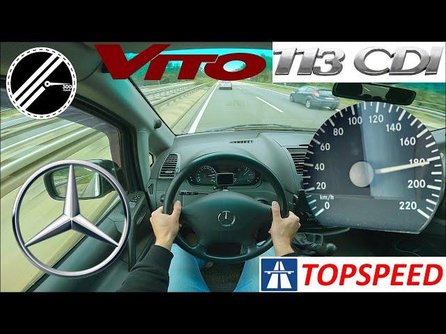 Mercedes-Benz Vito 113 CDI W639 | 136 PS | Top Speed Drive German Autobahn No Speed Limit POV