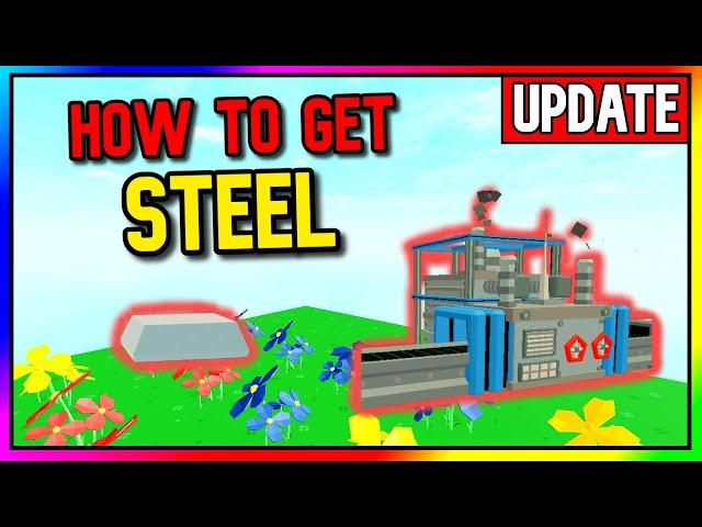 [How to Get STEEL] Roblox Islands Factory UPDATE (Roblox Skyblox)