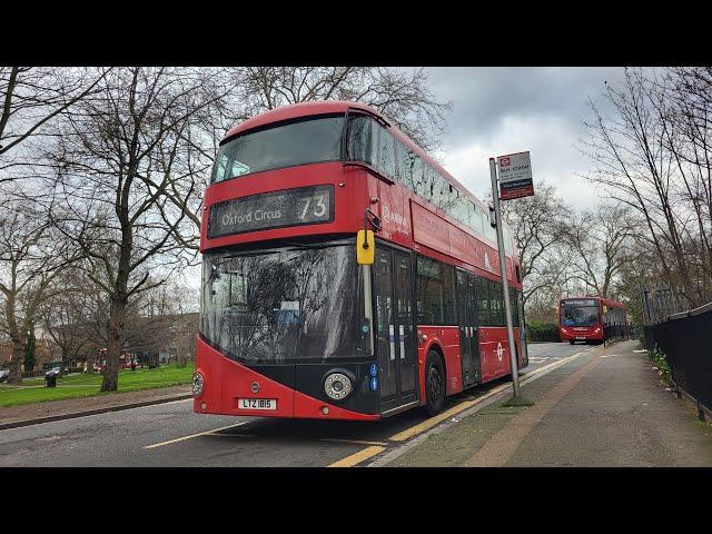 FULL ROUTE VISUAL | London Bus Route 73: Stoke Newington - Oxford Circus | LTZ1830 - LT830