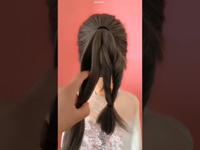 2 minutes Easy Hairstyle Tutorial for Girls #shorts #viral #hairstyle #glamreel