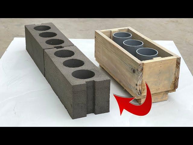 Create wooden and PVC cement hole blocks