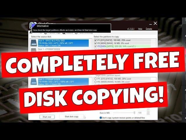 Totally FREE Disk & Partition Cloning Software Carifred Disk Copy