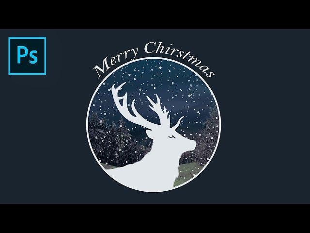 Photoshop Tutorial - Merry Christmas Logo Design