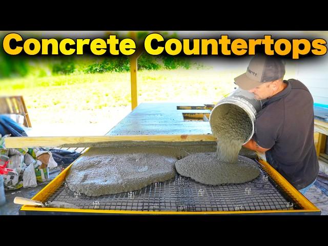 How To Build Concrete Countertops - Outdoor Kitchen Z Counterform DIY!