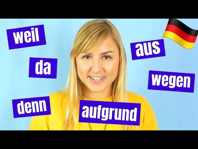 Wie formt man Kausalsätze und Adverbiale um?  Deutsche Grammatik B1 B2